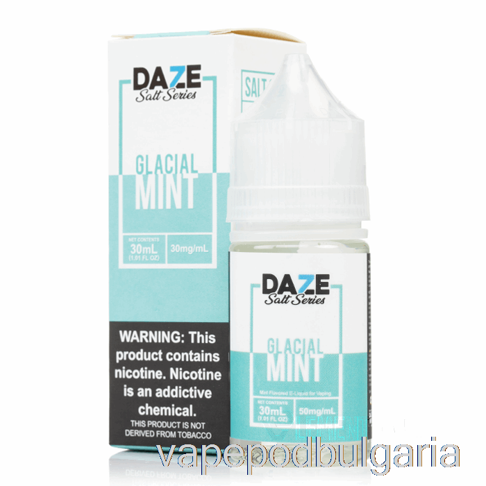 Vape Течности Glacial Mint - 7 Daze сол - 30ml 30mg